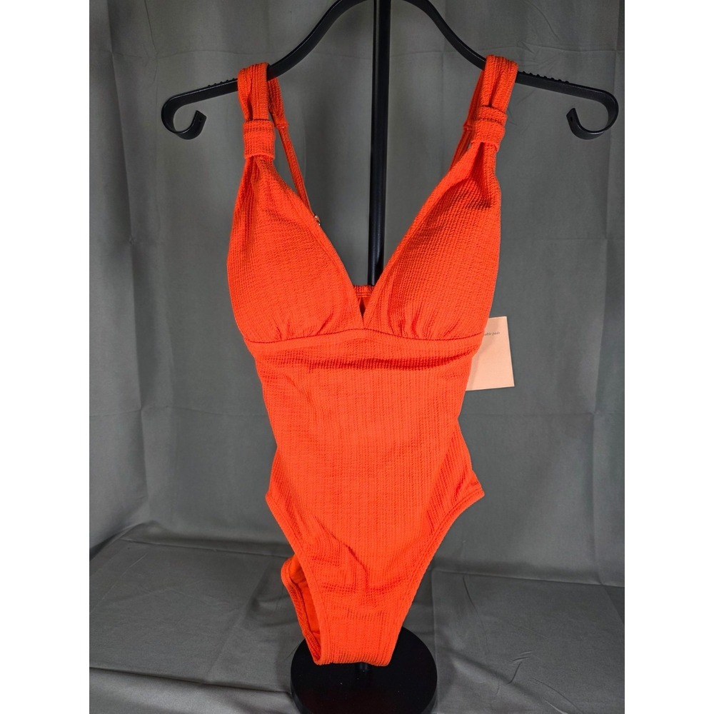 Shade & Shore 1-Piece Orange Swimsuit NWT size XS (0-2) Adjust Straps w/ Pads